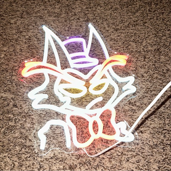 Colorful Neon Cat Sign - Picture 2 of 7